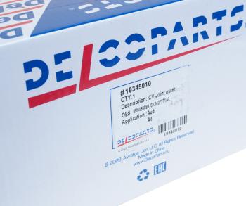 4 699 р. ШРУС наружный AUDI А4 (08-) передний DELCOPARTS DELCOPARTS 19345010  с доставкой в г. Майкоп. Увеличить фотографию 5