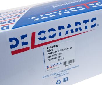 3 499 р. ШРУС внутренний FORD Focus (03-) передний левый DELCOPARTS DELCOPARTS 19345001  с доставкой в г. Майкоп. Увеличить фотографию 5
