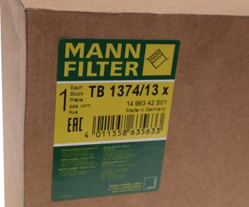 2 569 р. Фильтр-патрон MAN MERCEDES VOLVO IVECO осушителя воздуха MANN MANN tb137413x  с доставкой в г. Майкоп. Увеличить фотографию 3