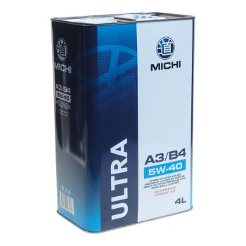 2 469 р. Масло моторное ULTRA A3B4 5W40 синт.4л MICHI MICHI 4637226  с доставкой в г. Майкоп. Увеличить фотографию 1