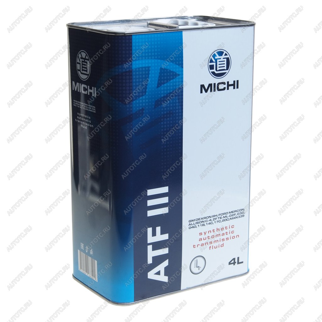 2 449 р. Масло трансмиссионное ATF 3 DEXRON III синт.4л MICHI MICHI 4637509  с доставкой в г. Майкоп