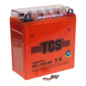 2 099 р. Аккумулятор TCS GEL 5Ач TCS 6ст5 gel-12n5-bs  с доставкой в г. Майкоп. Увеличить фотографию 1