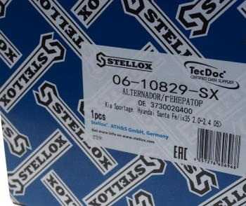 18 399 р. Генератор HYUNDAI Santa Fe (12-) (2.4) KIA Sorento (12-) (2.4) (130A,13.5V) STELLOX STELLOX 0610829sx  с доставкой в г. Майкоп. Увеличить фотографию 5
