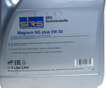 5 649 р. Масло моторное MAGNUM NG PLUS 5W30 синт.4л SRS SRS 4033885002315  с доставкой в г. Майкоп. Увеличить фотографию 2