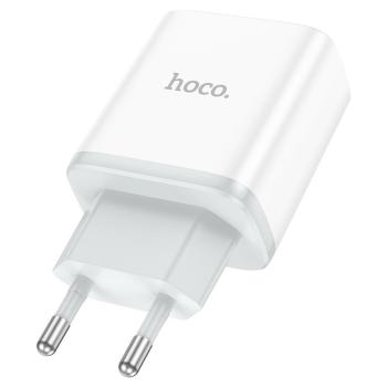 379 р. Устройство зарядное в розетку 1USB Type C HOCO HOCO c104a white  с доставкой в г. Майкоп. Увеличить фотографию 4