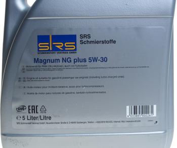 6 999 р. Масло моторное MAGNUM NG PLUS 5W30 синт.5л SRS SRS 4033885002261  с доставкой в г. Майкоп. Увеличить фотографию 3
