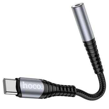 319 р. Переходник USB Type C на jack 3.5 черный HOCO HOCO ls33 черный  с доставкой в г. Майкоп. Увеличить фотографию 3