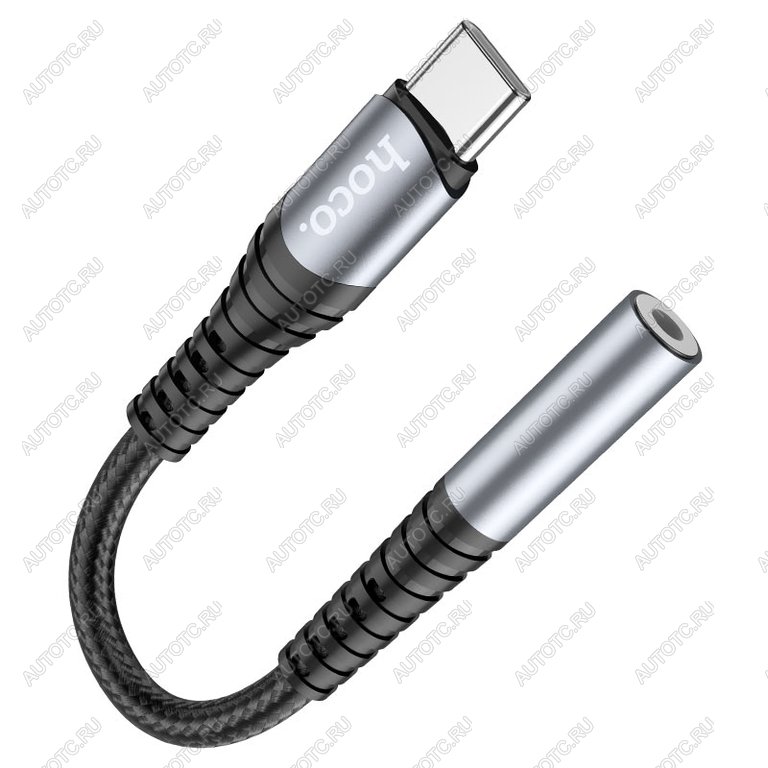 319 р. Переходник USB Type C на jack 3.5 черный HOCO HOCO ls33 черный  с доставкой в г. Майкоп