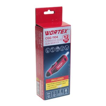 2 279 р. Пистолет клеевой аккумуляторный 4.0В 1.5Ач 7.2мм WORTEX WORTEX cgg 1104  с доставкой в г. Майкоп. Увеличить фотографию 4