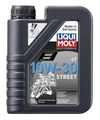 1 749 р. Масло моторное для 4-х тактных двигателей MOTORBIKE 4T STREET 10W30 синт.1л LIQUI MOLY LIQUI MOLY 2526  с доставкой в г. Майкоп. Увеличить фотографию 1