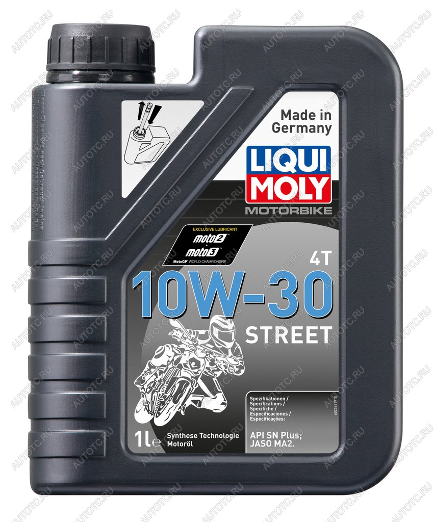 1 749 р. Масло моторное для 4-х тактных двигателей MOTORBIKE 4T STREET 10W30 синт.1л LIQUI MOLY LIQUI MOLY 2526  с доставкой в г. Майкоп