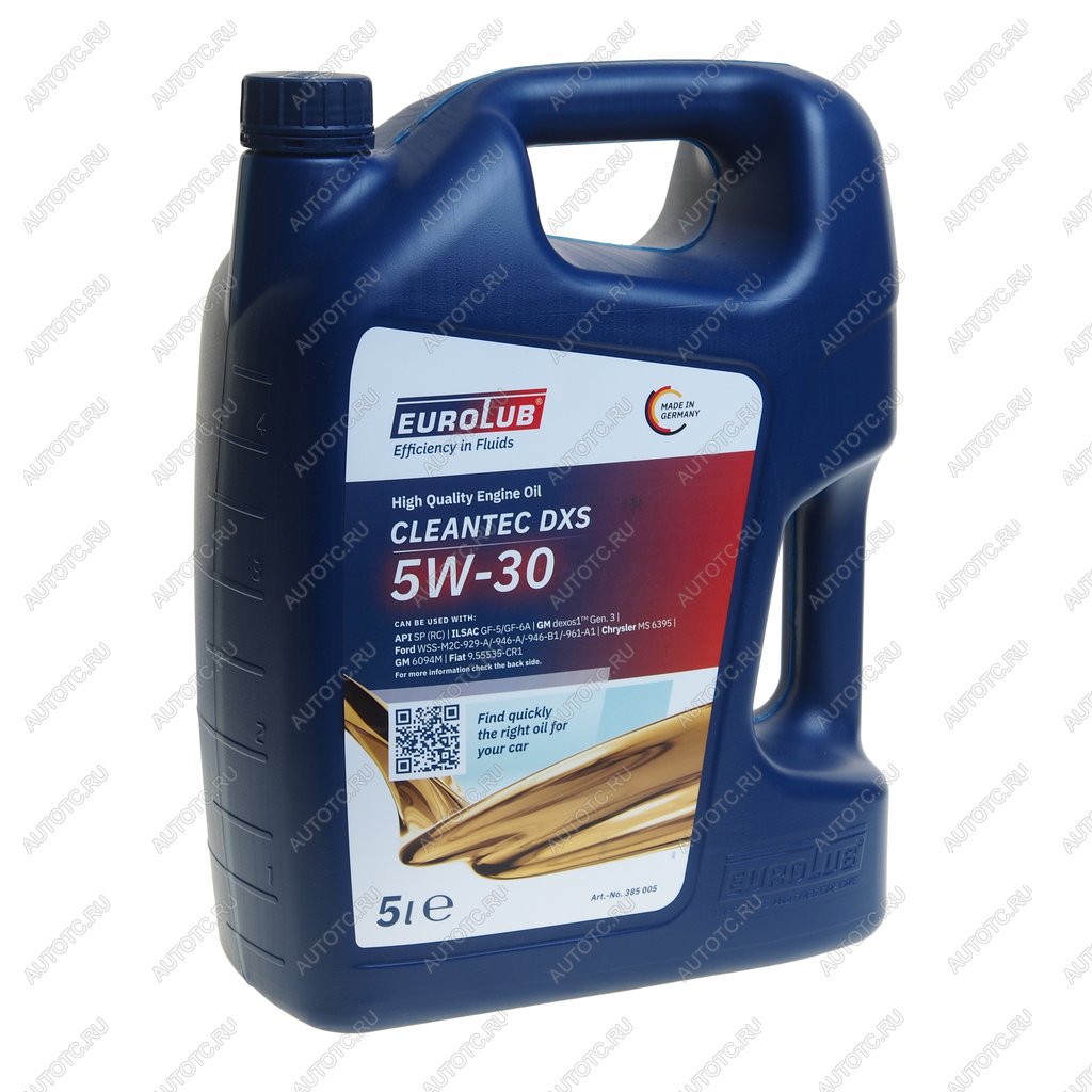 6 199 р. Масло моторное CLEANTEC DXS SPGF-6A 5W30 синт.5л EUROLUB EUROLUB 385005  с доставкой в г. Майкоп