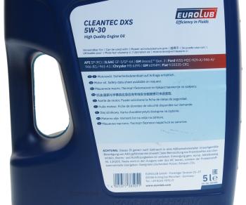 6 199 р. Масло моторное CLEANTEC DXS SPGF-6A 5W30 синт.5л EUROLUB EUROLUB 385005  с доставкой в г. Майкоп. Увеличить фотографию 3