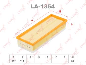 679 р. Фильтр воздушный PEUGEOT 207 (06-),308 (07-) CITROEN C4 (04-) (1.6 HDI) LYNX LYNX la1354  с доставкой в г. Майкоп. Увеличить фотографию 1
