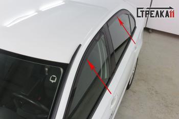 Дефлекторы окон 2D Стрелка11 Volkswagen Polo 5 хэтчбек дорестайлинг (2009-2015)