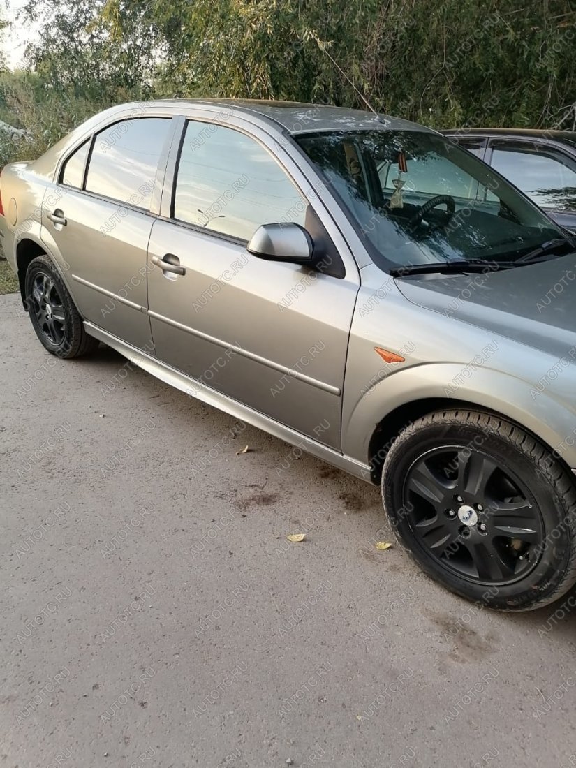 3 499 р. Пластиковые накладки порогов Фанат Тюнинг Ford Mondeo Mk3,BWY дорестайлинг, универсал (2000-2003) (неокрашенные (глянец под окраску))  с доставкой в г. Майкоп