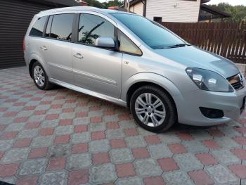 3 499 р. Пластиковые накладки порогов Фанат Тюнинг Opel Zafira В дорестайлинг (2005-2008) (неокрашенные (глянец под окраску))  с доставкой в г. Майкоп. Увеличить фотографию 2