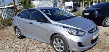 3 499 р. Пластиковые накладки порогов Фанат Тюнинг Hyundai Solaris RBr седан рестайлинг (2014-2017) (неокрашенные (глянец под окраску))  с доставкой в г. Майкоп. Увеличить фотографию 3