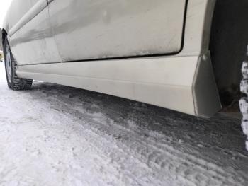 3 499 р. Пластиковые накладки порогов Фанат Тюнинг  KIA Rio  1 DC (2000-2005) дорестайлинг седан, рестайлинг седан (неокрашенные (глянец под окраску))  с доставкой в г. Майкоп. Увеличить фотографию 5