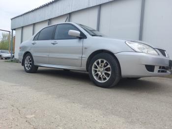 3 499 р. Пластиковые накладки порогов Фанат Тюнинг Mitsubishi Lancer 9 CS седан дорестайлинг (2000-2003) (неокрашенные (глянец под окраску))  с доставкой в г. Майкоп. Увеличить фотографию 3