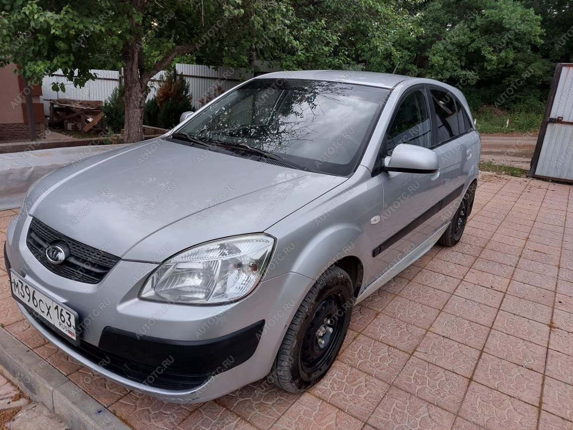 3 499 р. Пластиковые накладки порогов Фанат Тюнинг  KIA Rio  2 JB (2005-2011) дорестайлинг, хэтчбэк 5 дв., рестайлинг, хэтчбэк 5 дв. (неокрашенные (глянец под окраску))  с доставкой в г. Майкоп