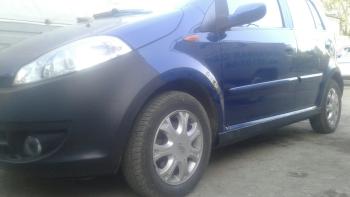 3 499 р. Пластиковые накладки порогов Фанат Тюнинг Chery Kimo A1 хэтчбэк (2008-2014) (неокрашенные (глянец под окраску))  с доставкой в г. Майкоп. Увеличить фотографию 5
