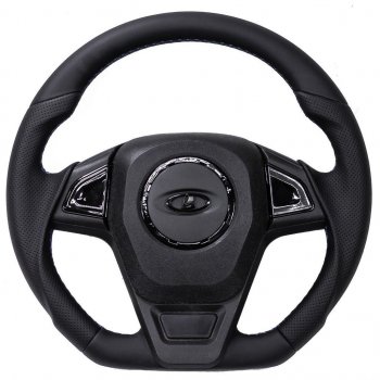6 899 р. Рулевое колесо autodemic Chevrolet Niva 2123 рестайлинг (2009-2020) (анатомическое, в коже)  с доставкой в г. Майкоп. Увеличить фотографию 4
