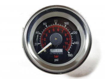 5 799 р. Манометр VIAIR 2 160 PSI, 2 контура, с подсветкой, черный Viair 90082  с доставкой в г. Майкоп. Увеличить фотографию 6
