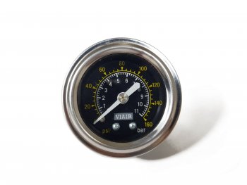 1 449 р. Манометр VIAIR 1.5 160 PSI, черный Viair 90085  с доставкой в г. Майкоп. Увеличить фотографию 1