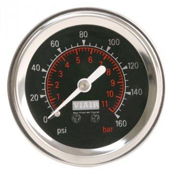 1 999 р. Манометр VIAIR 2 160 PSI, с подсветкой, черный Viair 90088  с доставкой в г. Майкоп. Увеличить фотографию 1