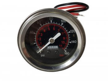 1 999 р. Манометр VIAIR 2 160 PSI, с подсветкой, черный Viair 90088  с доставкой в г. Майкоп. Увеличить фотографию 5
