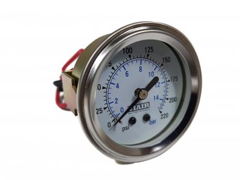 1 999 р. Манометр VIAIR 2 220 PSI, с подсветкой, белый Viair 90089  с доставкой в г. Майкоп. Увеличить фотографию 2