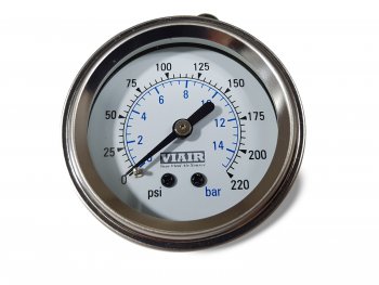 1 999 р. Манометр VIAIR 2 220 PSI, с подсветкой, белый Viair 90089  с доставкой в г. Майкоп. Увеличить фотографию 5
