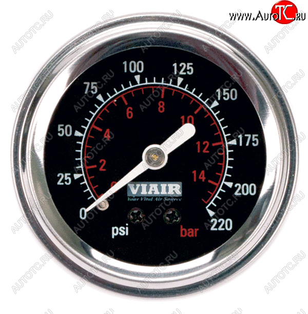1 999 р. Манометр VIAIR 2 220 PSI, с подсветкой, черный Viair 90090  с доставкой в г. Майкоп