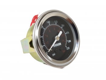 1 999 р. Манометр VIAIR 2 220 PSI, с подсветкой, черный Viair 90090  с доставкой в г. Майкоп. Увеличить фотографию 2