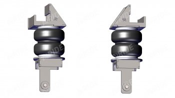 26 549 р. Пневмоподвеска Mercedes-Benz Sprinter 411 - 416 (96-), задняя ось, двухскатная ошиновка заднего моста Арайд 41050  с доставкой в г. Майкоп. Увеличить фотографию 1