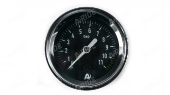 1 259 р. Манометр ARIDE 51 мм, 1х11 бар (160 PSI), 2, черный Арайд м 51 1 11  с доставкой в г. Майкоп. Увеличить фотографию 1