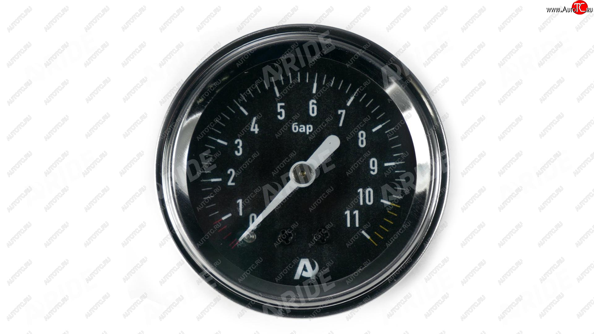 1 259 р. Манометр ARIDE 51 мм, 1х11 бар (160 PSI), 2, черный Арайд м 51 1 11  с доставкой в г. Майкоп