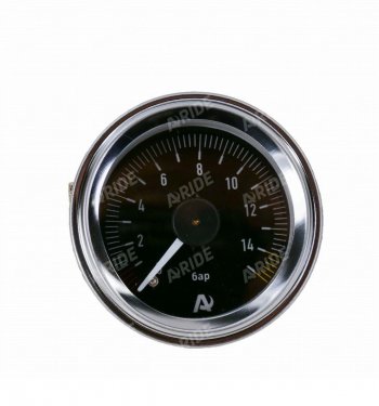 3 299 р. Манометр ARIDE 53 мм, 2х15 бар (220 PSI), 2, черный Арайд м 53 2 15  с доставкой в г. Майкоп. Увеличить фотографию 1