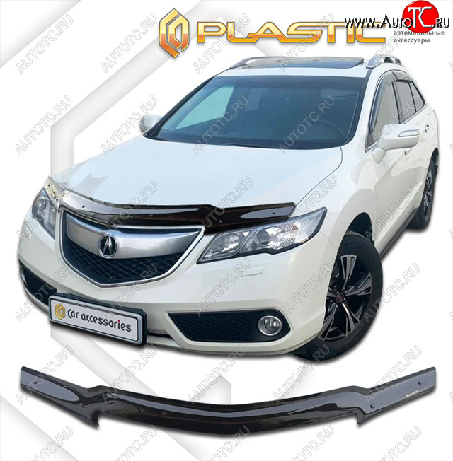 1 999 р. Дефлектор капота CA-Plastic  Acura RDX  TB3, TB4 (2012-2018) дорестайлинг, рестайлинг (classic черный, без надписи)  с доставкой в г. Майкоп
