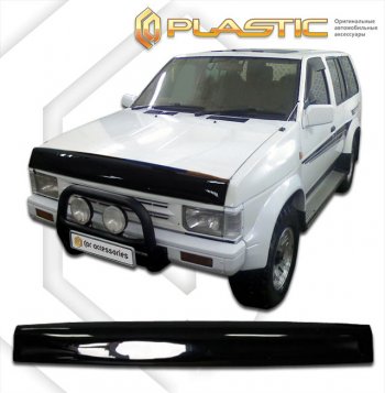 2 079 р. Дефлектор капота CA-Plastic  Nissan Terrano  WD21 (1985-1995) дорестайлинг (серия Сlassic черный, без надписи)  с доставкой в г. Майкоп. Увеличить фотографию 2