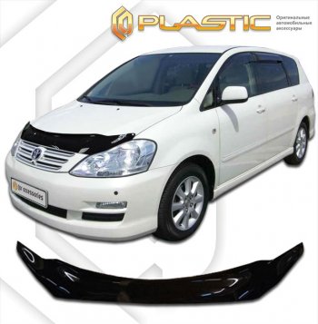 2 079 р. Дефлектор капота CA-Plastic  Toyota Ipsum  ACM20 (2003-2009) рестайлинг (серия Сlassic черный, без надписи)  с доставкой в г. Майкоп. Увеличить фотографию 2
