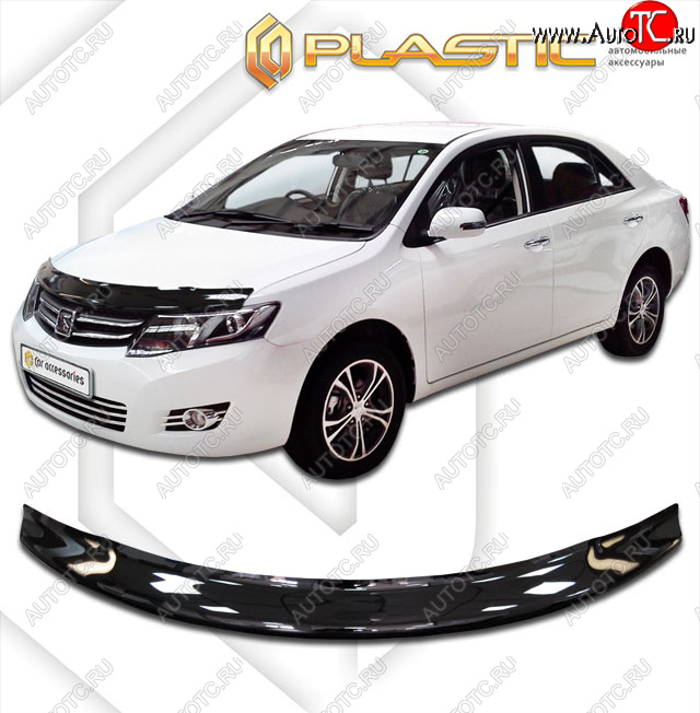 1 999 р. Дефлектор капота CA-Plastic Zotye Z300 (2012-2018) (classic черный, без надписи)  с доставкой в г. Майкоп