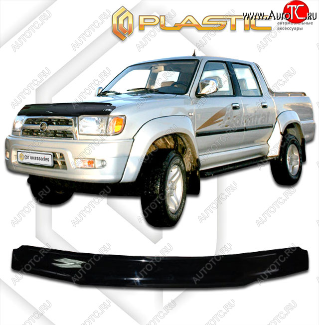1 999 р. Дефлектор капота CA-Plastic  ZX Auto Admiral (2005-2009) рестайлинг (classic черный, без надписи)  с доставкой в г. Майкоп