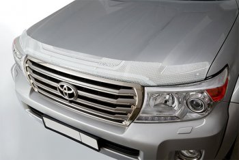 2 299 р. Дефлектор капот (7 мест) CA-Plastic  Lexus RX350L  AL20 (2017-2022) дорестайлинг, рестайлинг (серия ART белая)  с доставкой в г. Майкоп. Увеличить фотографию 2