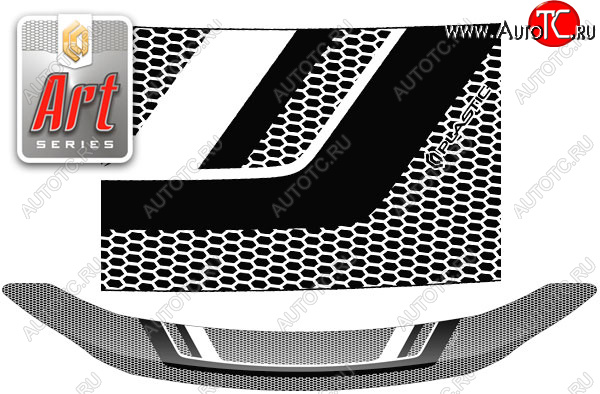 2 199 р. Дефлектор капота CA-Plastic  Toyota Esquire  R80 (2014-2017) дорестайлинг (Серия Art черная)  с доставкой в г. Майкоп
