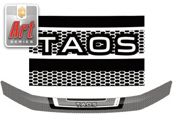 Дефлектор капота CA-Plastic Volkswagen Taos (2020-2022) (Серия Art черная)
