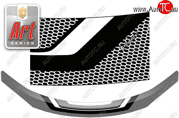 1 999 р. Дефлектор капота CA-Plastic  Toyota Allion  T260 (2016-2021) седан 2-ой рестайлинг (серия ART графит)  с доставкой в г. Майкоп