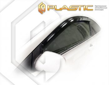 2 699 р. Ветровики дверей Classic полупрозрачный CA Plastic на Honda Civic Купе 2005-2010   с доставкой в г. Майкоп. Увеличить фотографию 1
