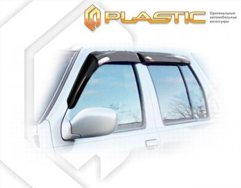 2 799 р. Ветровики дверей Classic полупрозрачный CA Plastic на Nissan Terrano  2002  с доставкой в г. Майкоп. Увеличить фотографию 1